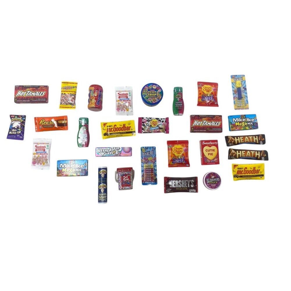 Zuru Surprise Mini Brands ULTIMATE CANDY LOT 28 Hersheys War Heads PEZ Bubblegum